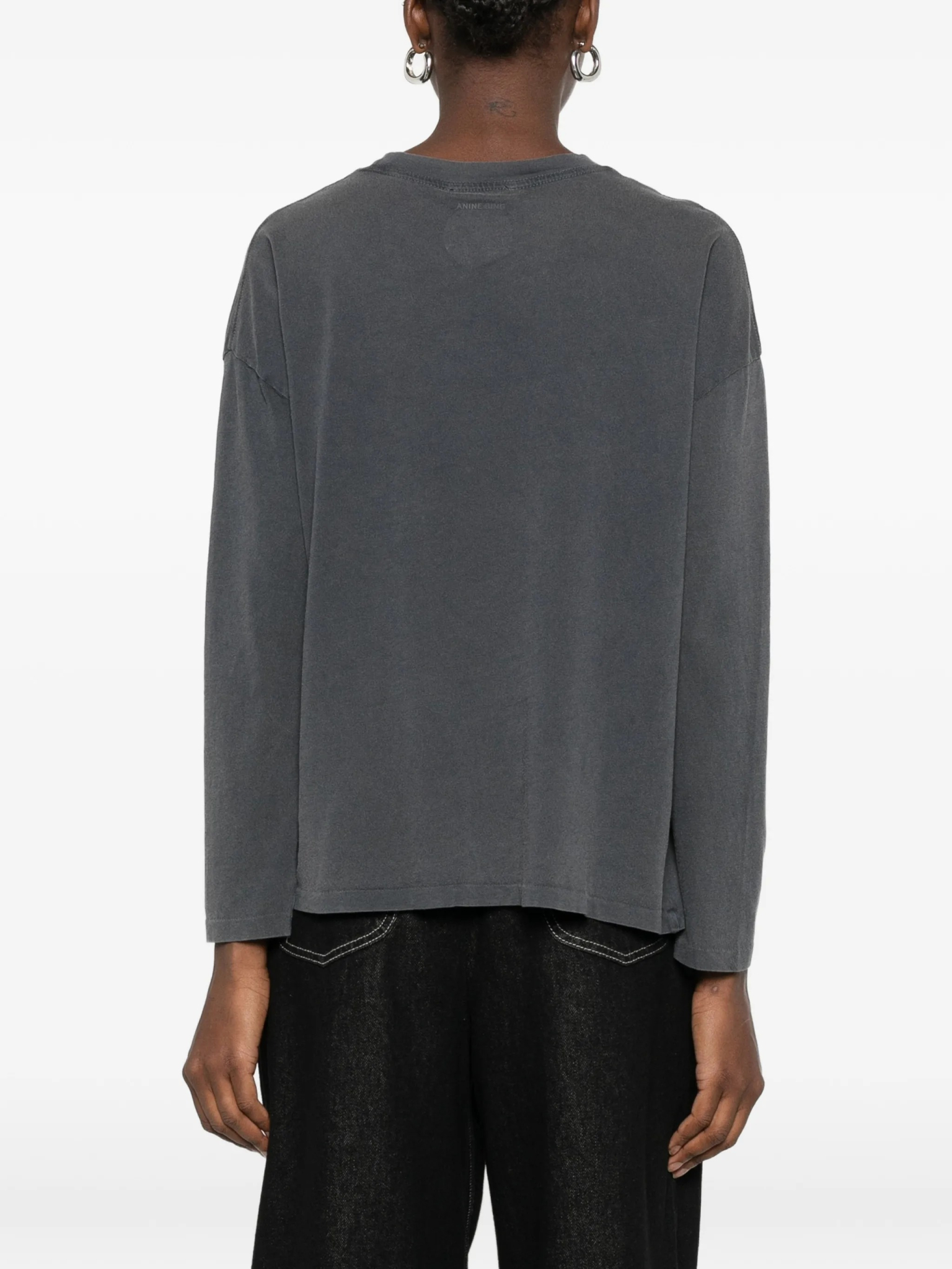 [Anine Bing] T-shirts Long Sleeve FW26 A0812757WBL1