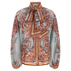 [Zimmermann] Shirts Long Sleeve FW26 4461TSS261BLUPF