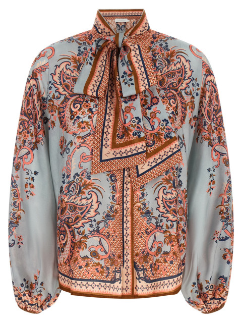 [Zimmermann] Shirts Long Sleeve FW26 4461TSS261BLUPF
