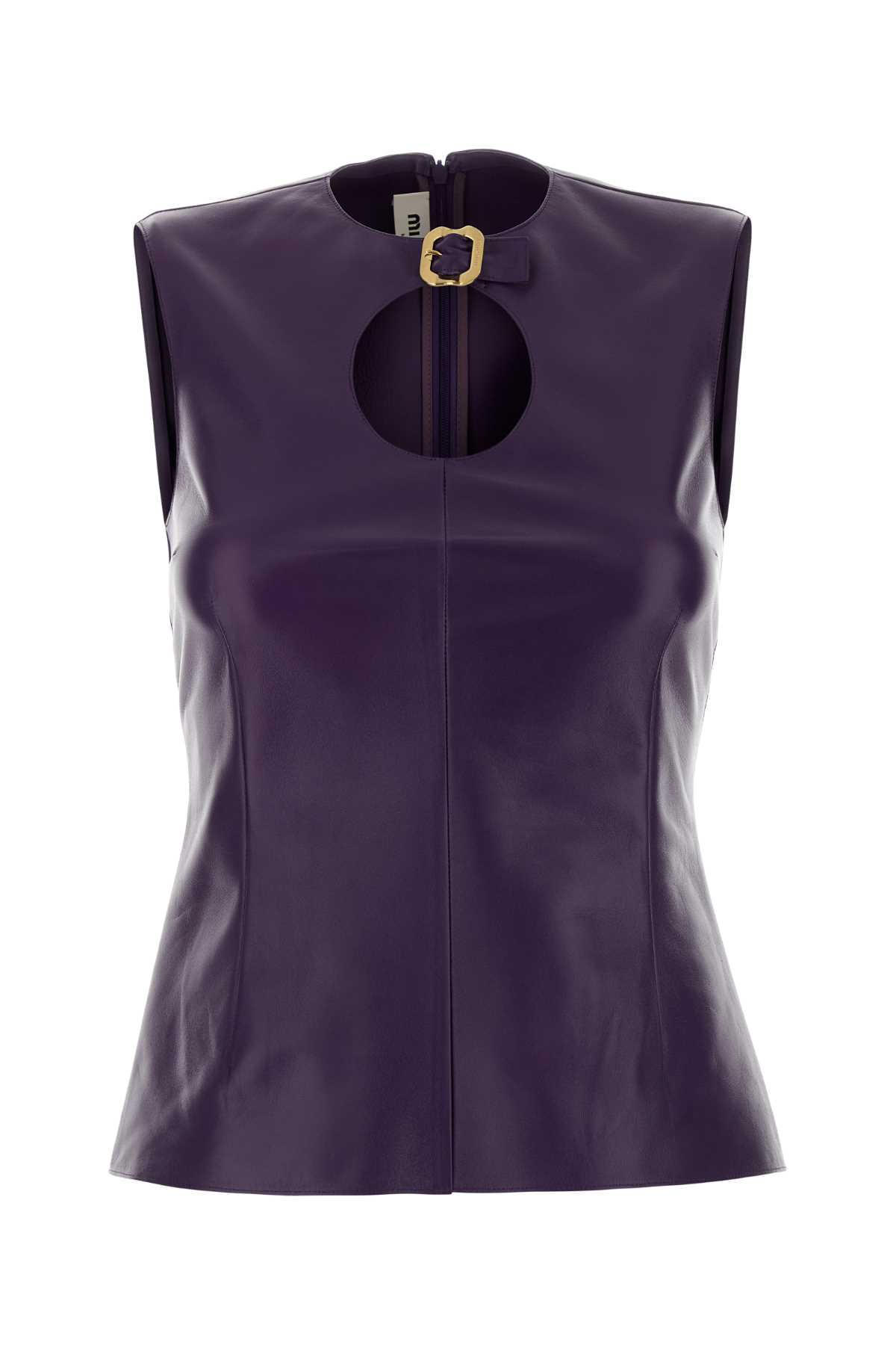 [Miu Miu] Tank top FW25 MPT299SOOO165Z F0030