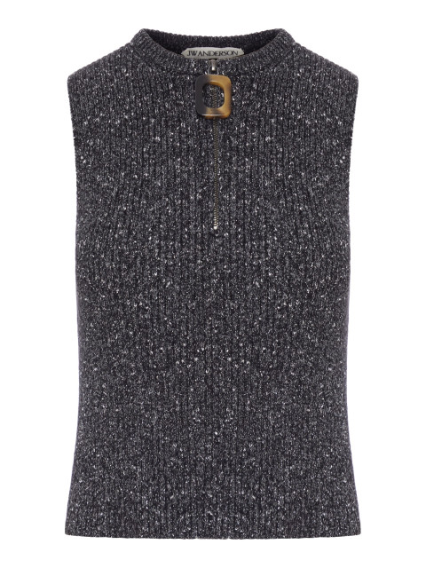 [J.W.Anderson] T-shirts Sleeveless FW26 KW1547YN0511999 BLACK