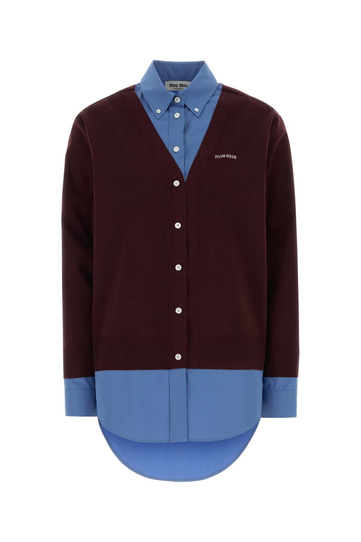 [Miu Miu] Shirts Long Sleeve FW25 MK1962SOOO17HJ F041F