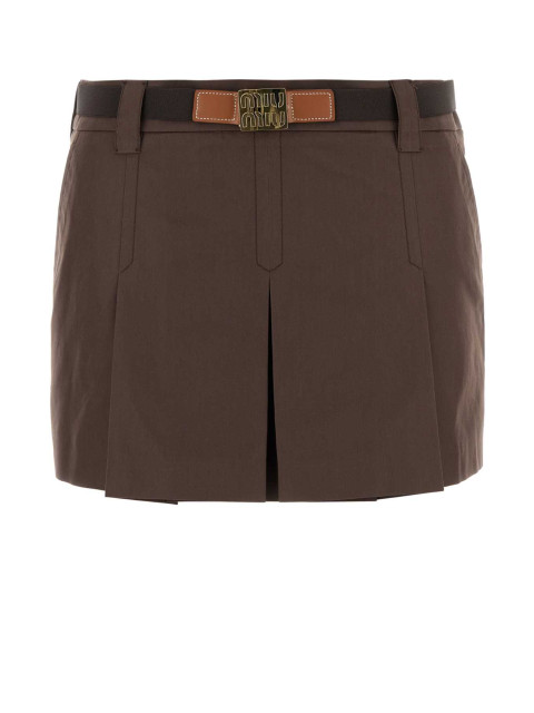 [Miu Miu] Mini skirt FW25 MG2485SOOO12NS F0324