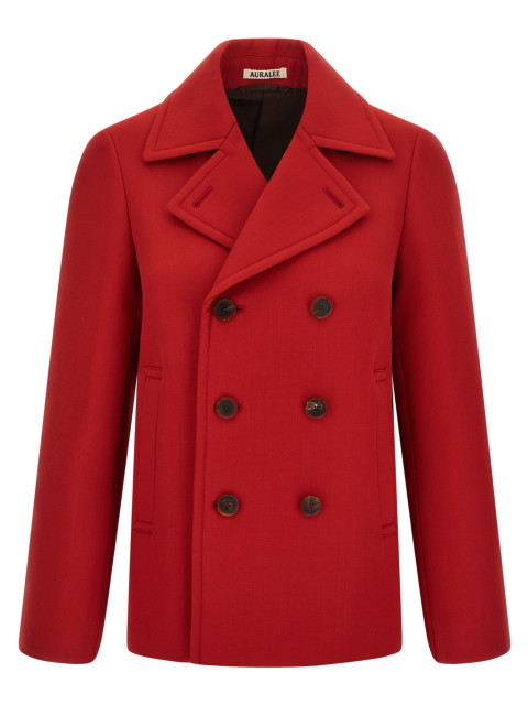 [AURALEE] Coat FW25 A25AC03WDDUSTYRED