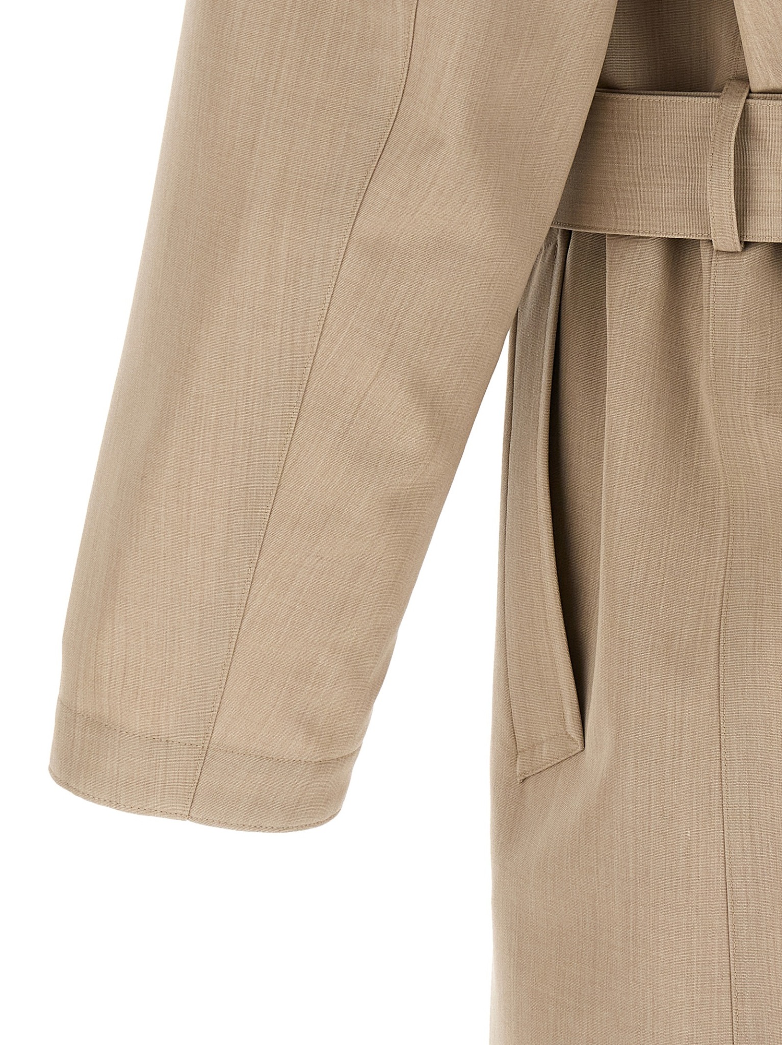 [AURALEE] Coat SS26 A26SC01WCTOPGRAYBEIGE