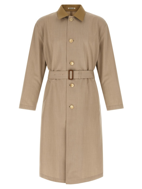 [AURALEE] Coat SS26 A26SC01WCTOPGRAYBEIGE