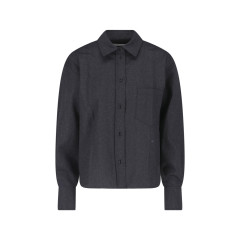[VICTORIA BECKHAM] Shirts Long Sleeve FW26 1326WSH007474FDARK GREY MELANGE