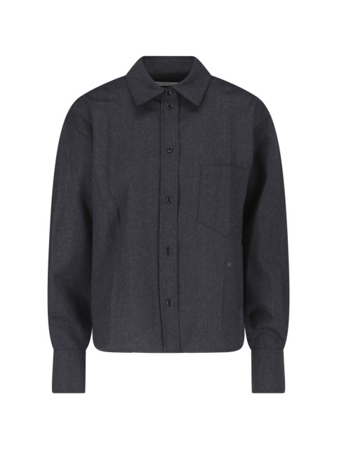 [VICTORIA BECKHAM] Shirts Long Sleeve FW26 1326WSH007474FDARK GREY MELANGE