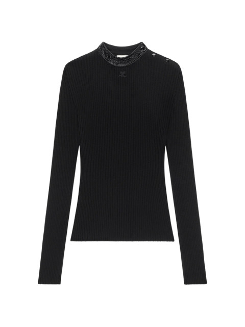 [Courreges] T-shirts Long Sleeve FW26 326MPU285FI 0001 9999