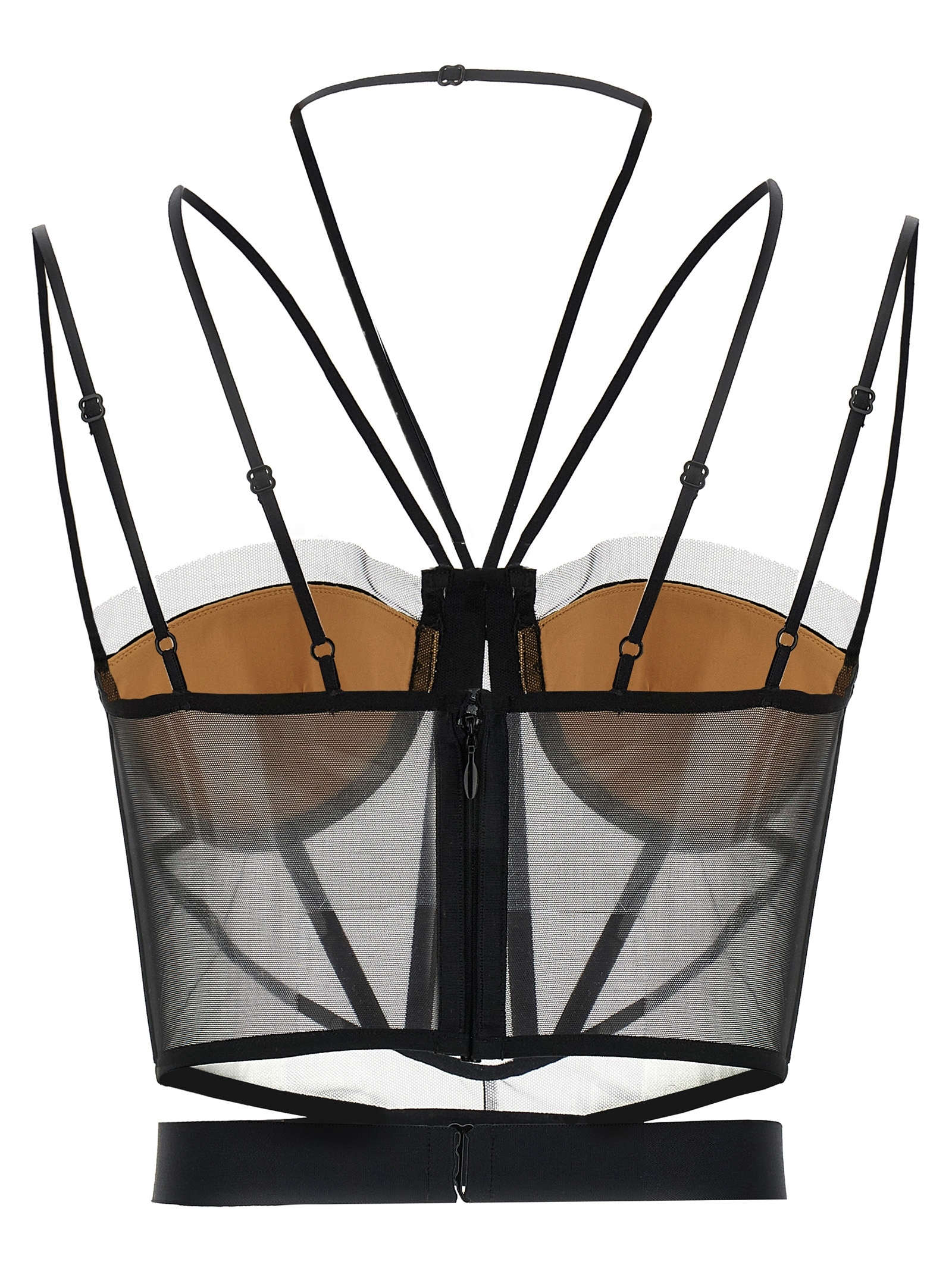 [Nensi Dojaka] Bustier SS25 NDSS25TOP093BLACKNUDE