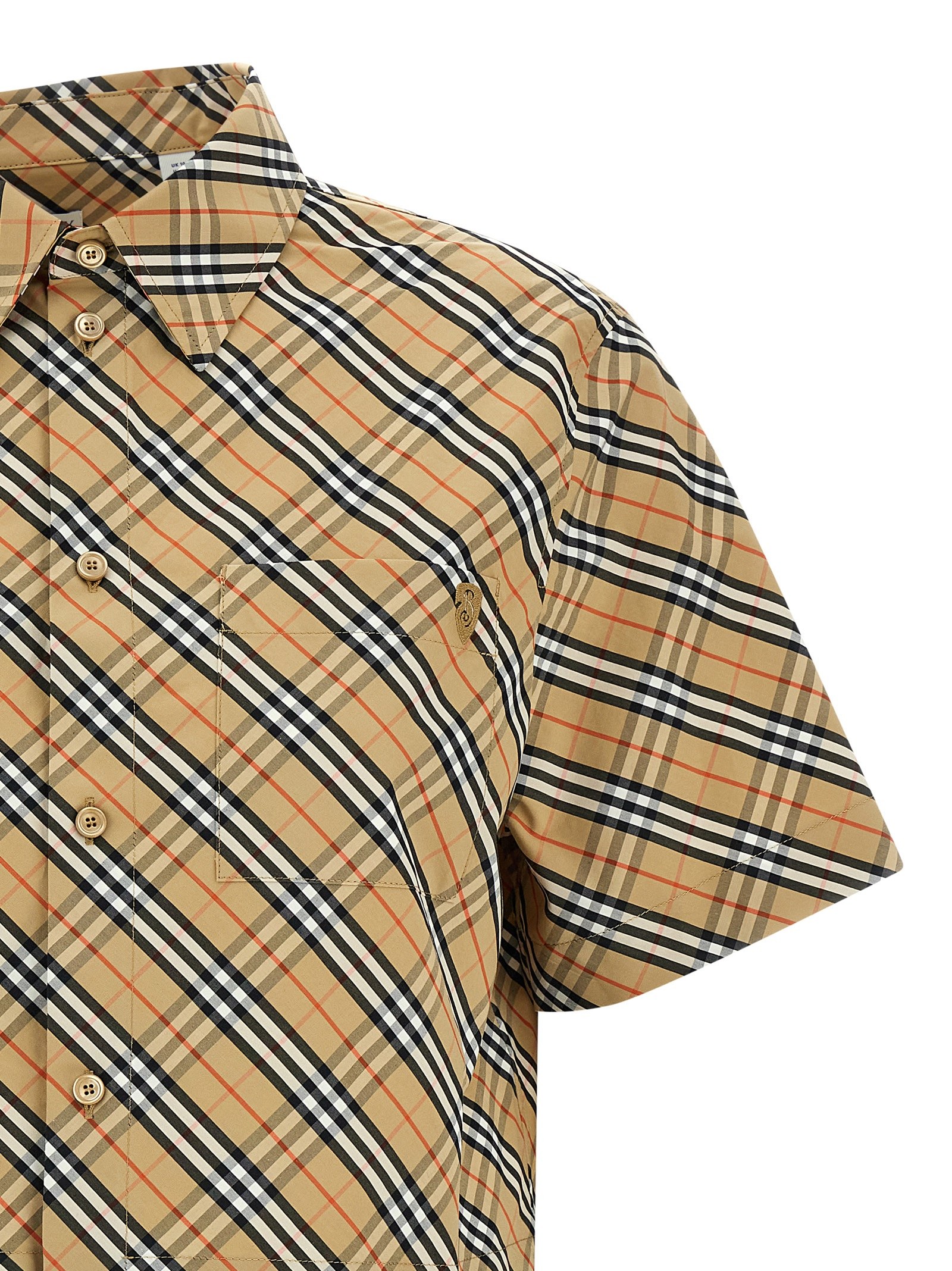 [Burberry] Shirts Short Sleeve SS25 8106190SANDIPCHECK