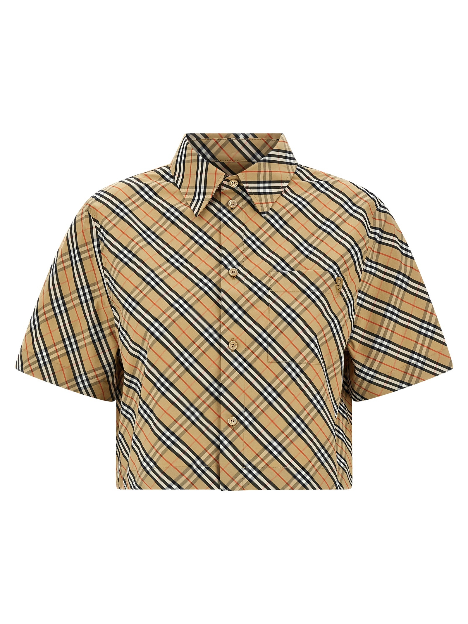 [Burberry] Shirts Short Sleeve SS25 8106190SANDIPCHECK