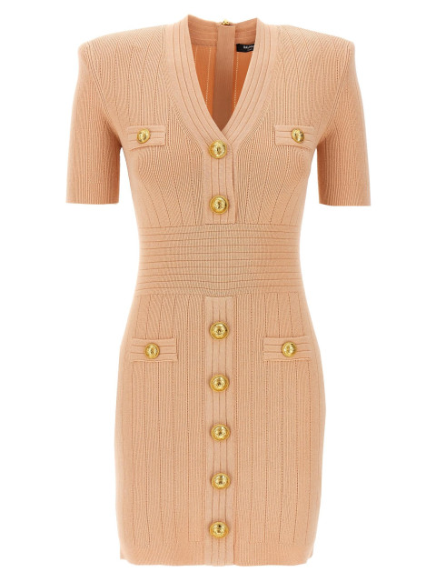[Balmain] Short sleeve dress SS25 EF1R6045KB070LB