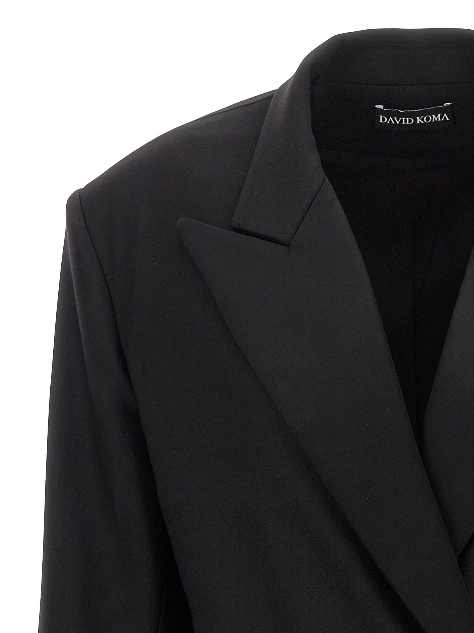 [David Koma] Blazer FW23 AW23DK11JBLACK