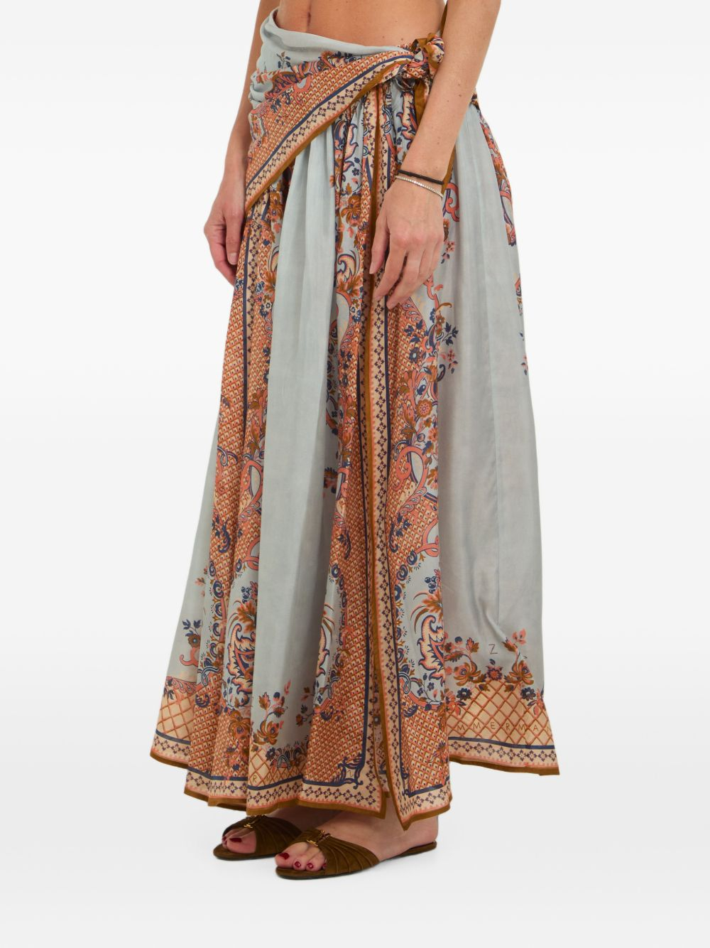 [Zimmermann] Long skirt FW26 5514DSS263DBPL