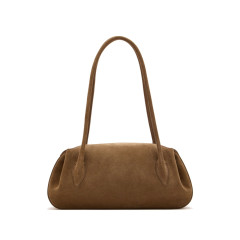 [YUZEFI] Tote bag FW26 OYSTER SHOULDE SUEDE COGNA