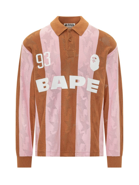 [BAPE] T-shirts Long Sleeve SS26 001LTM301311M BEIGE