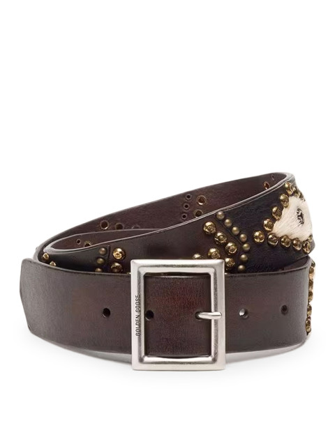 [GOLDEN GOOSE DELUXE BRAND] Belt FW26 GWA00845A00090083398 MAHOGANY MILK