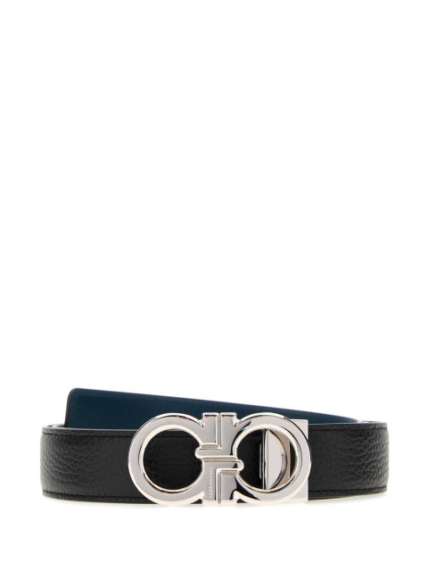 [Salvatore Ferragamo] Belt FW26 670644791060 NEROTITANICBLUE