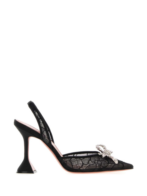 [Amina Muaddi] Pumps FW26 ROSIELACESLING95 BLACK