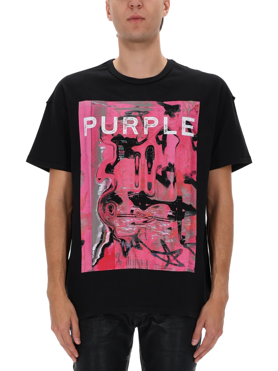 [Purple Brand] T-shirts Short Sleeve SS26 P101_TBSD126BLACK