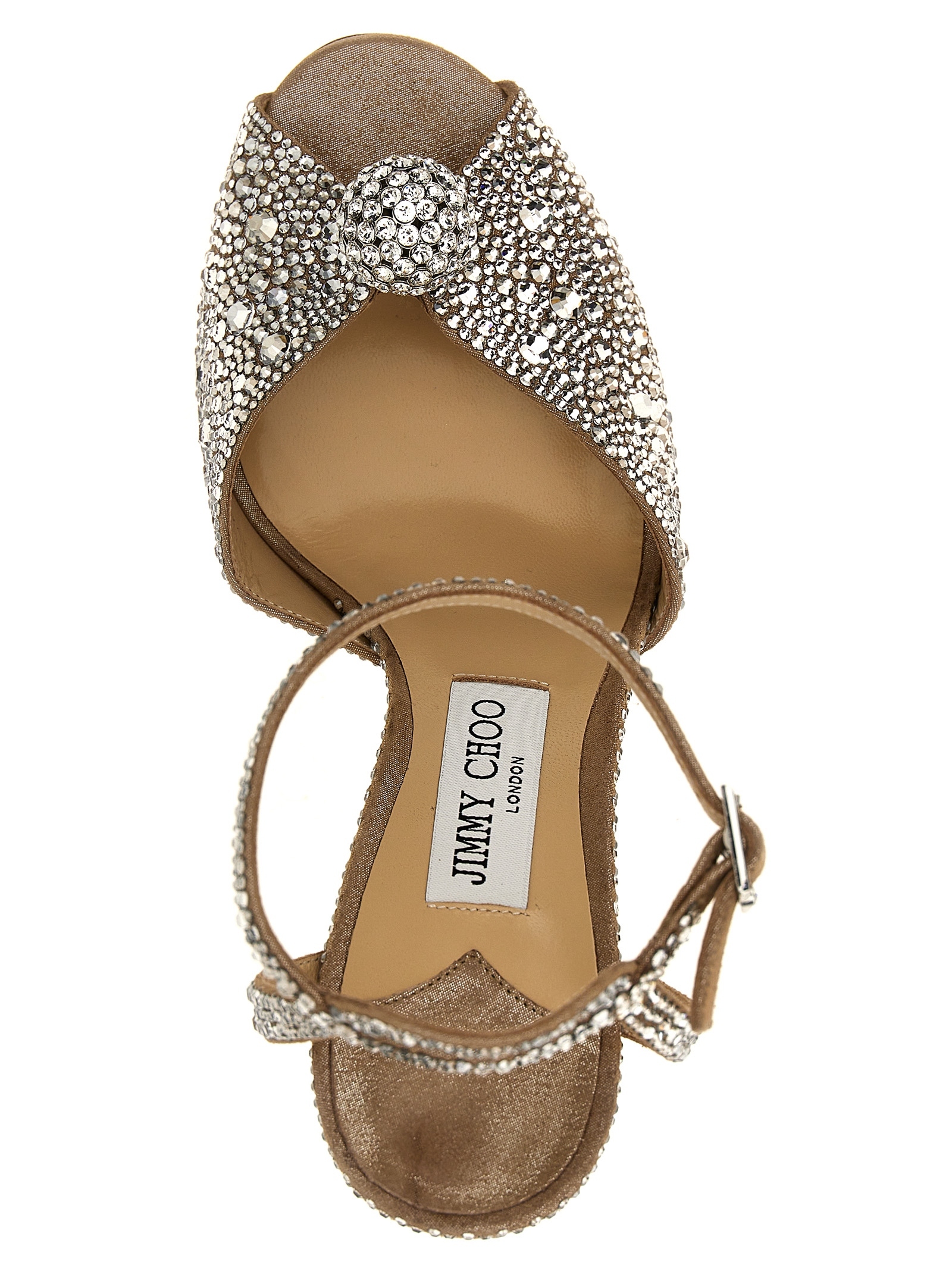 [Jimmy Choo] Sandals FW26 SACORA100PHZNUDECRYSTAL