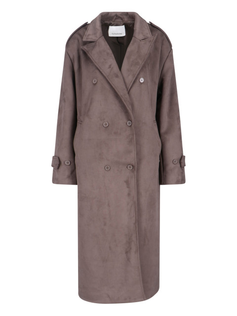 [THE FRANKIE SHOP] Coat FW25 PEMBROKE FAUX SUEDE TRENCHMOUSE