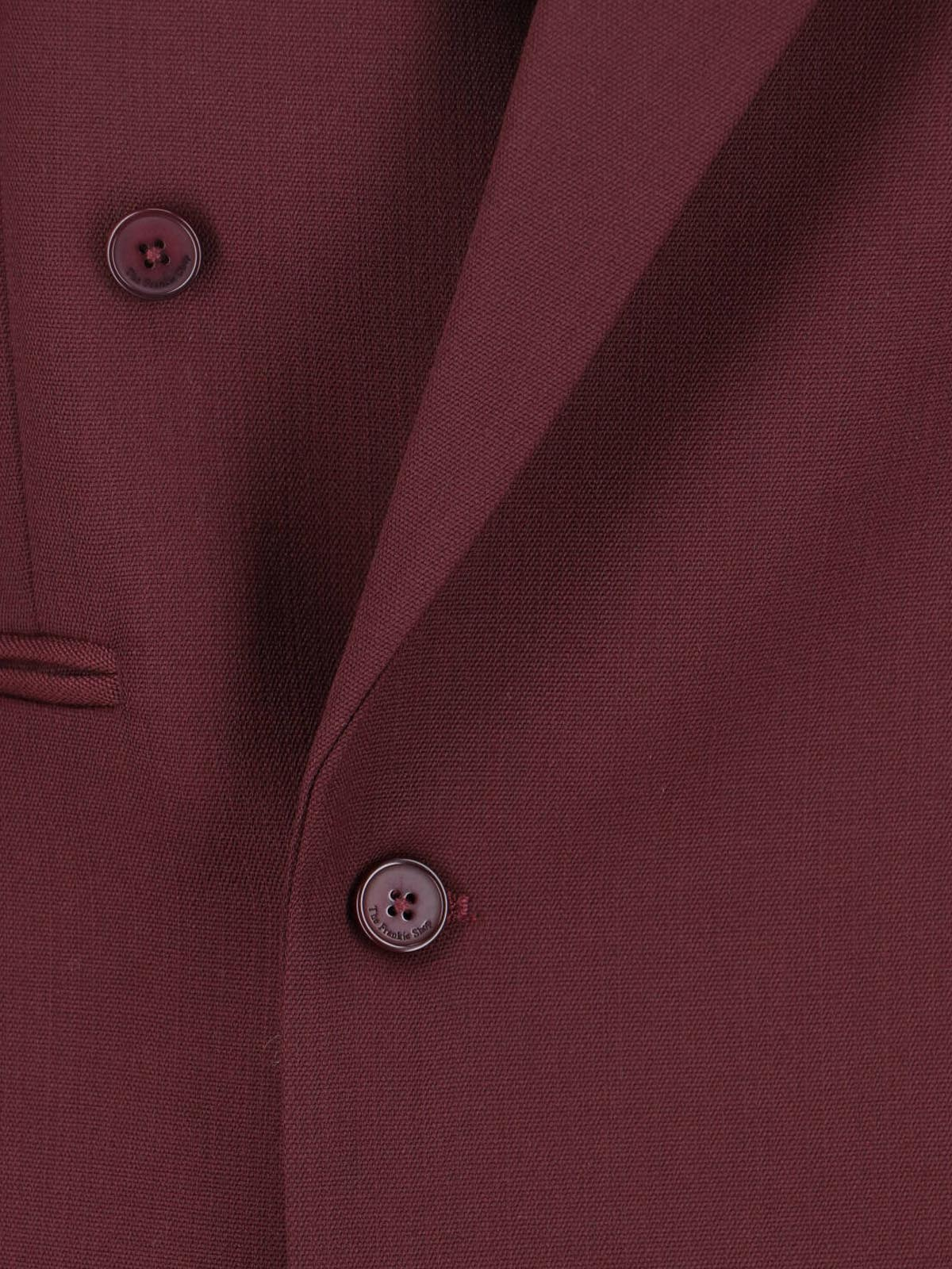 [THE FRANKIE SHOP] Blazer SS26 MONTEREY STRUCTURED WOOL BLAZERBURGUNDY