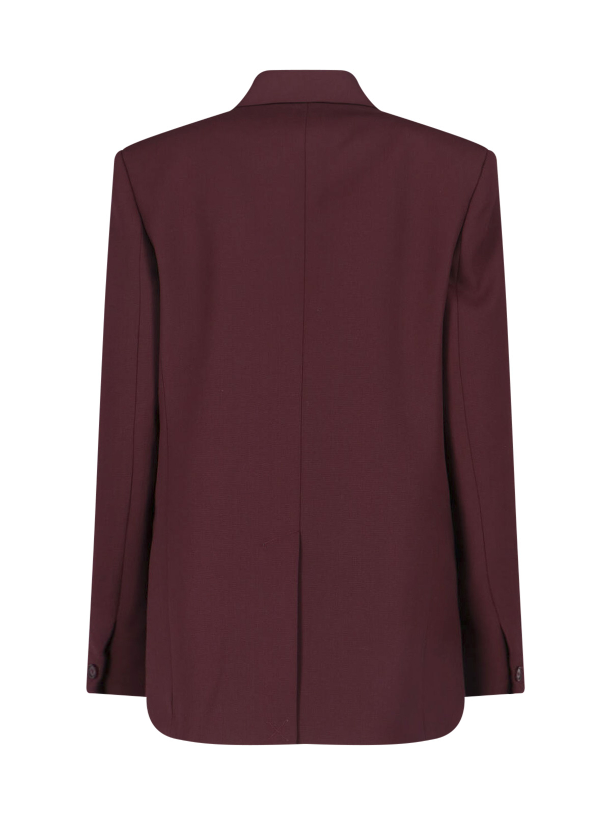 [THE FRANKIE SHOP] Blazer SS26 MONTEREY STRUCTURED WOOL BLAZERBURGUNDY