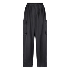[THE FRANKIE SHOP] Trousers SS26 DELNY SATIN CARGO PANTSBLACK