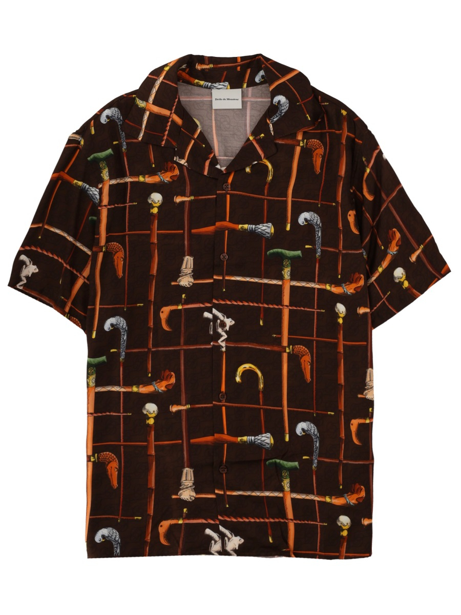 [DROLE DE MONSIEUR] Shirts Short Sleeve SS26 SH230_VI033BROWN