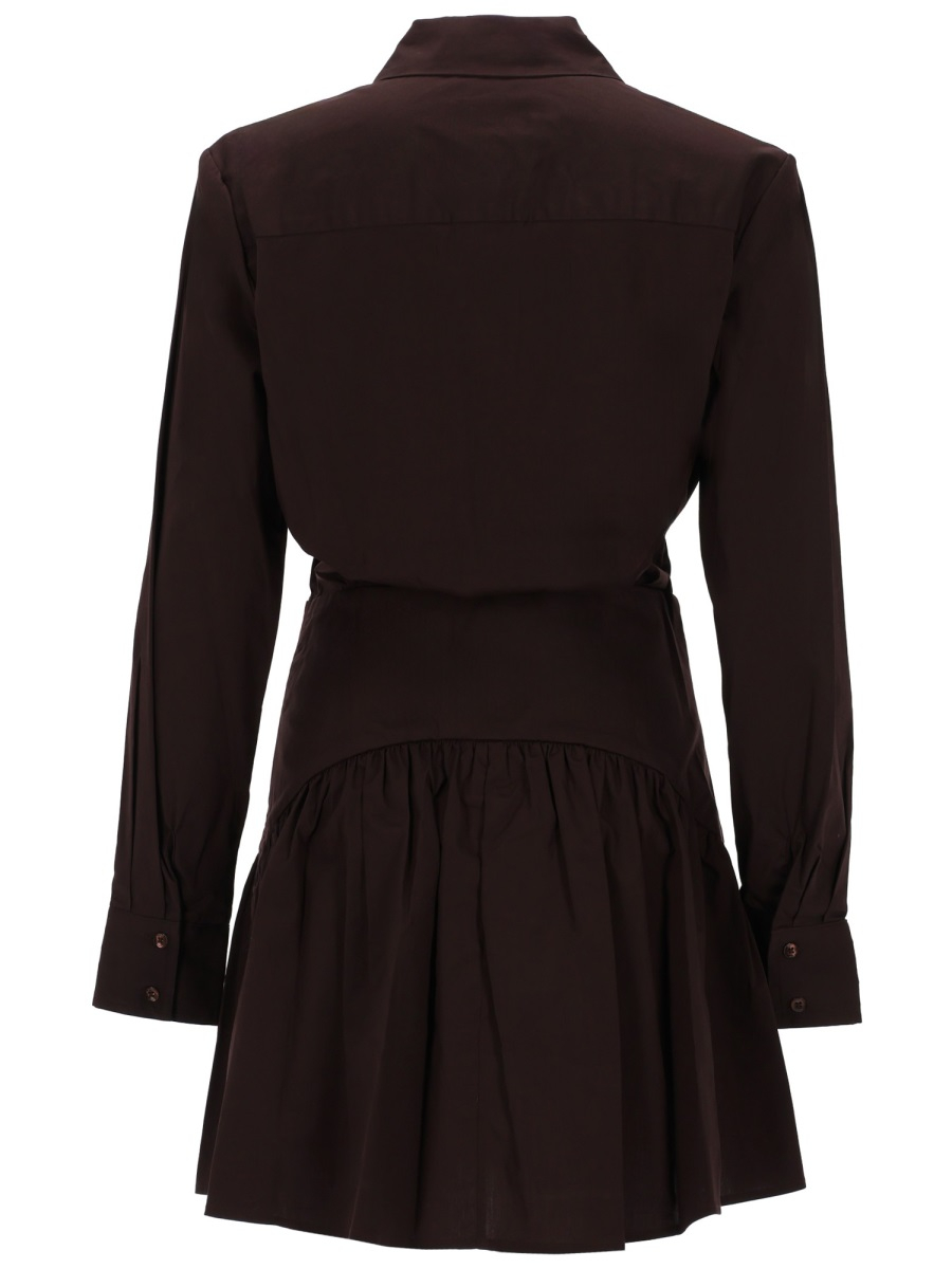 [Staud] Long sleeve dress SS26 R25S2112PO_EART