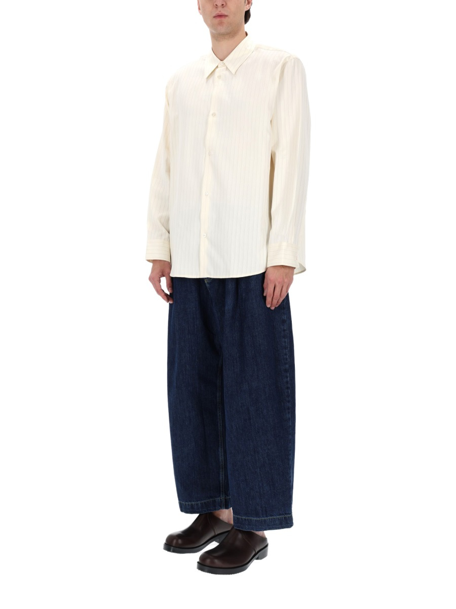 [Studio Nicholson] Shirts Long Sleeve SS26 VIEWSNM-1126_AMBERSTRIPE