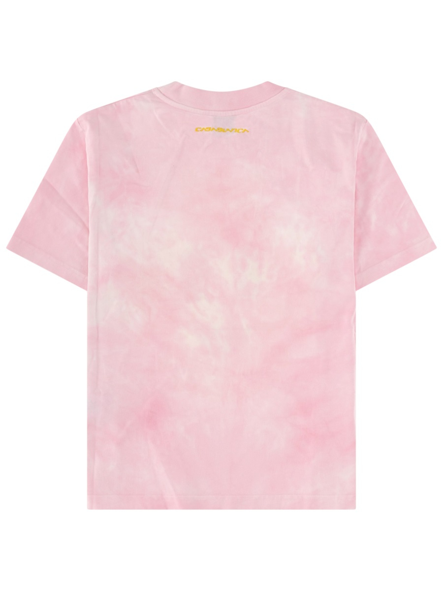 [Casablanca] T-shirts Short Sleeve SS26 W-SS26-JTS-046_02TIEDYEPINK