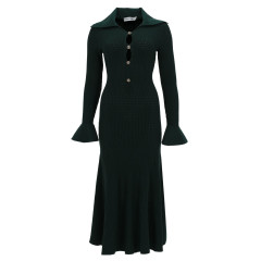[Self-portrait] Long sleeve dress SS26 RS26-138MA-G_GREEN