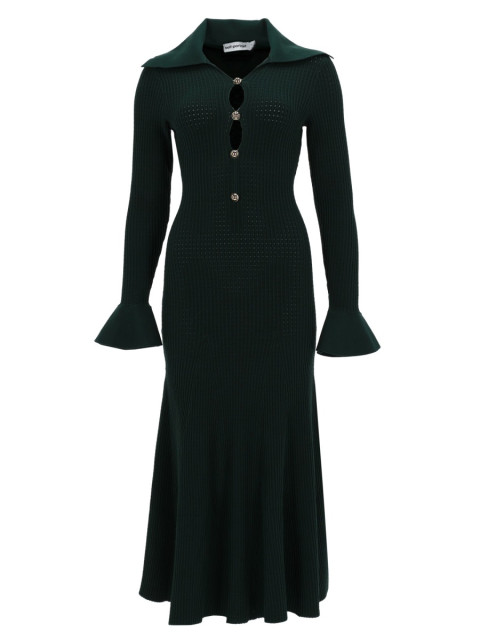 [Self-portrait] Long sleeve dress SS26 RS26-138MA-G_GREEN