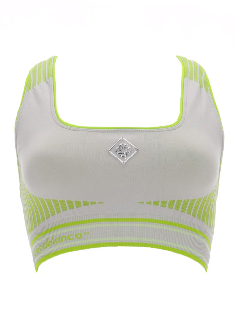 [Casablanca] Sports Top SS26 W-SP26-ACT-057_01GREY/LIME