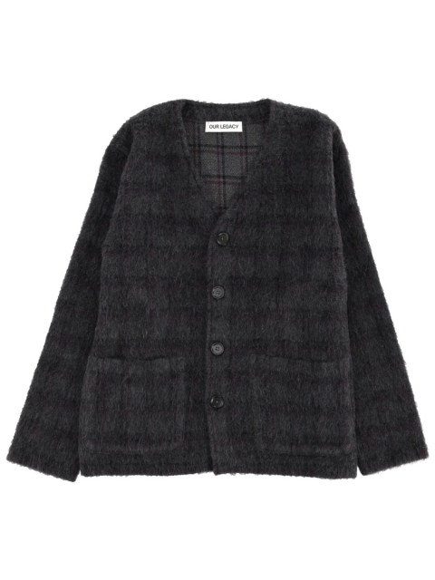 [Our Legacy] Knitwear SS26 M2263CF_FUZZEDPLUMCHECKHAIRYWOOL