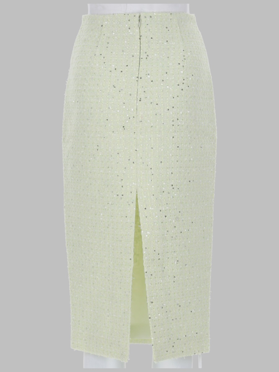 [Self-portrait] Long skirt SS26 SS26-026MSK-G_GREEN