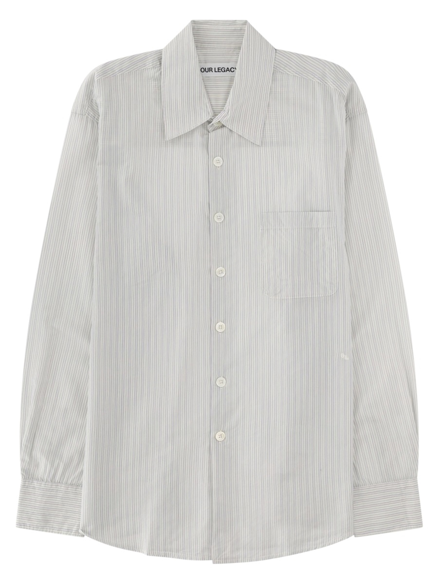 [Our Legacy] Shirts Long Sleeve SS26 M2262AI_INDEXSTRIPECOOLTHREADCLOTH