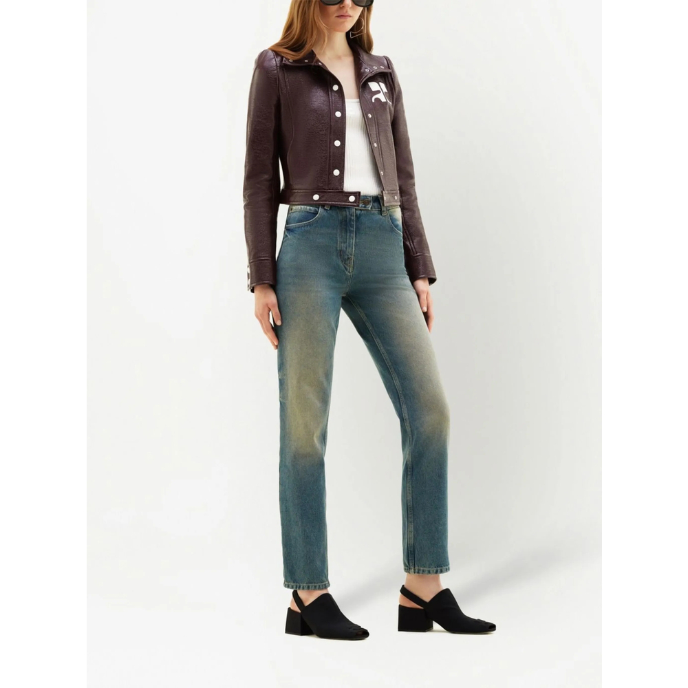 [Courreges] Leather Jacket FW26 PERCBL005VY 0014 4010