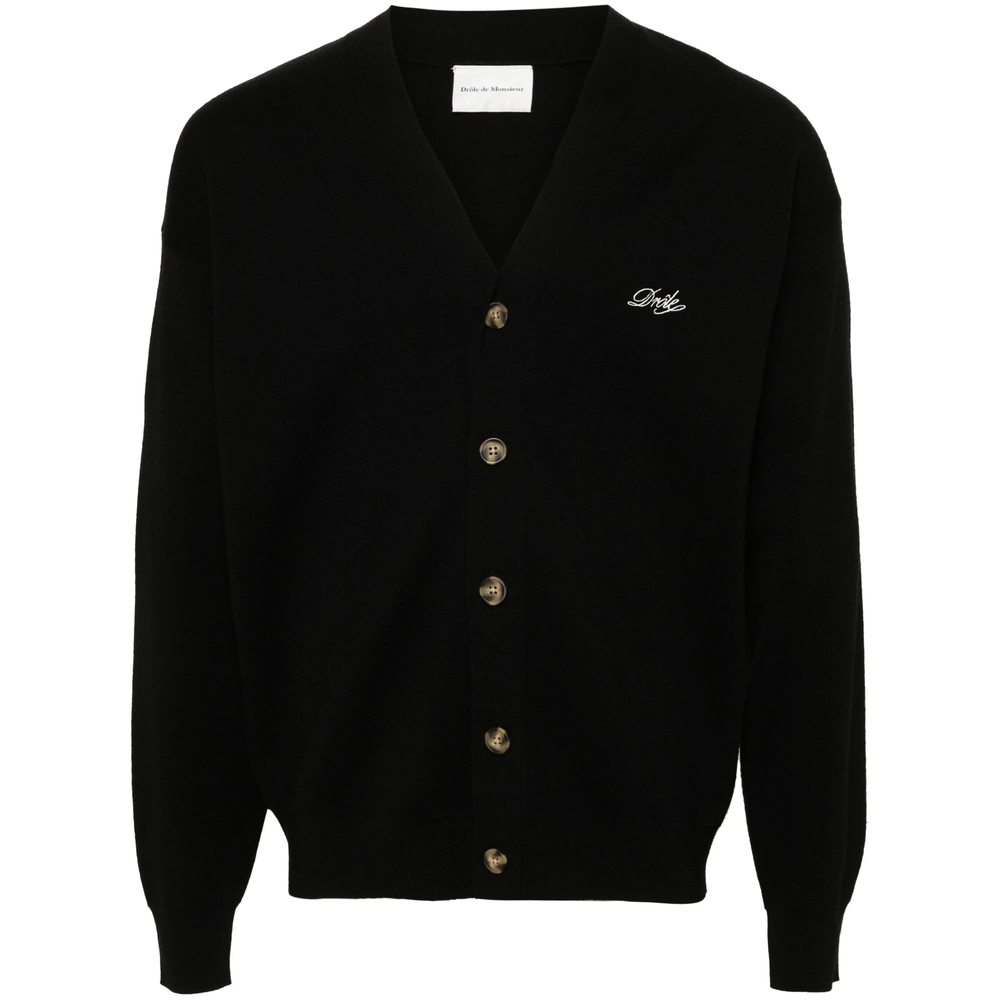 [DROLE DE MONSIEUR] Cardigan FW26 PERM-CA123 WO007 BLACK