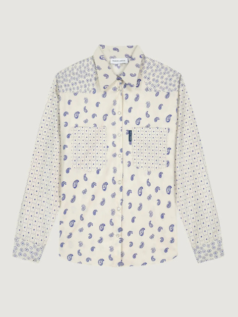 [MAISON LABICHE] Shirts Long Sleeve SS26 ZWMONSELETCASHCASHMERE PATCH PRINT