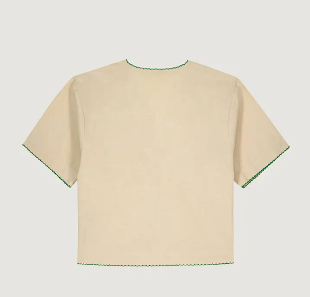 [MAISON LABICHE] Shirts Short Sleeve SS26 ZWVENEURPARROTLINEN OATMEAL BEIGE