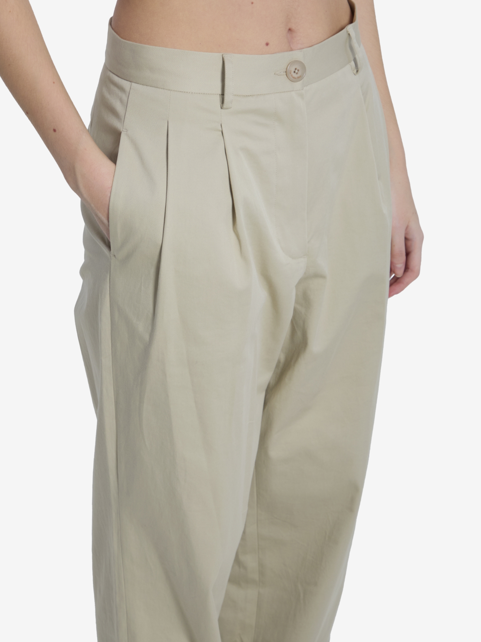 [THE FRANKIE SHOP] Trousers SS26 TTFS21987049__LIGHT BEIGE