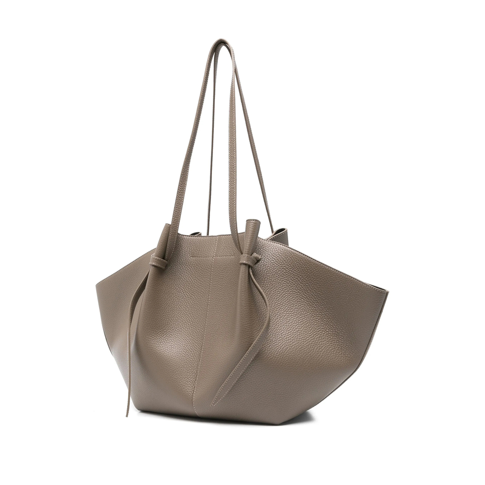 [YUZEFI] Shoulder bag FW26 LARGE MOCHI LEATHER TAUPE
