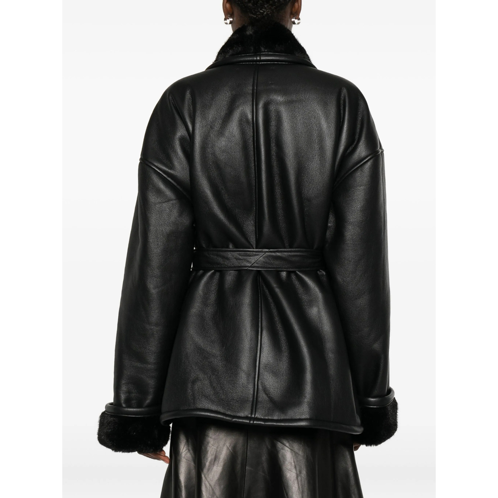 [Viktoria Chan] Mouton jacket FW25 AW25012BL  BLACK