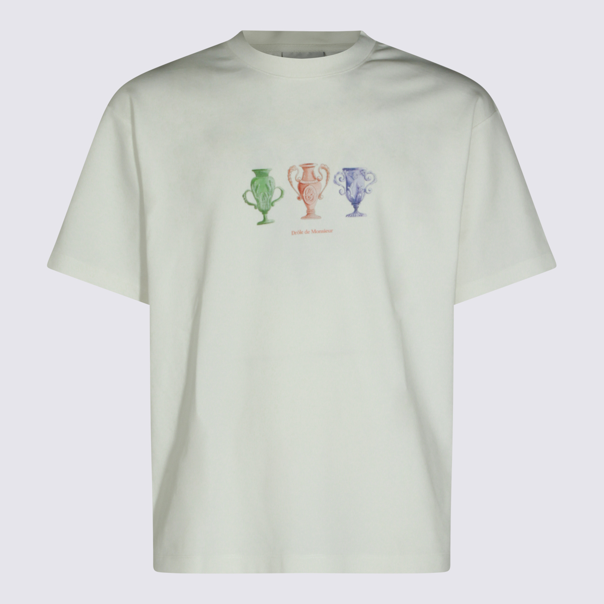 [DROLE DE MONSIEUR] T-shirts Short Sleeve FW26 LTS336CO002OW