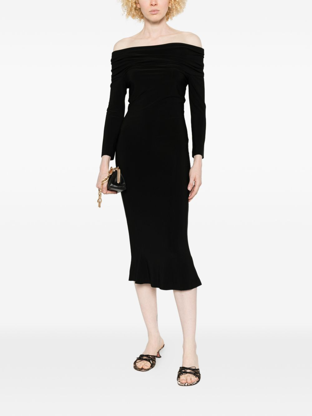 [Norma Kamali] Long sleeve dress SS26 KK1263PLT65001