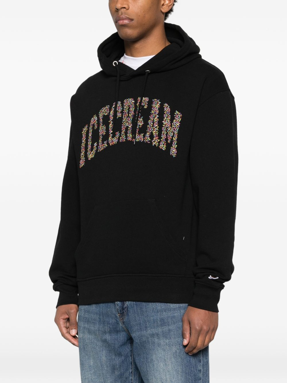 [ICECREAM] Hoodie SS26 IC26130BLACK